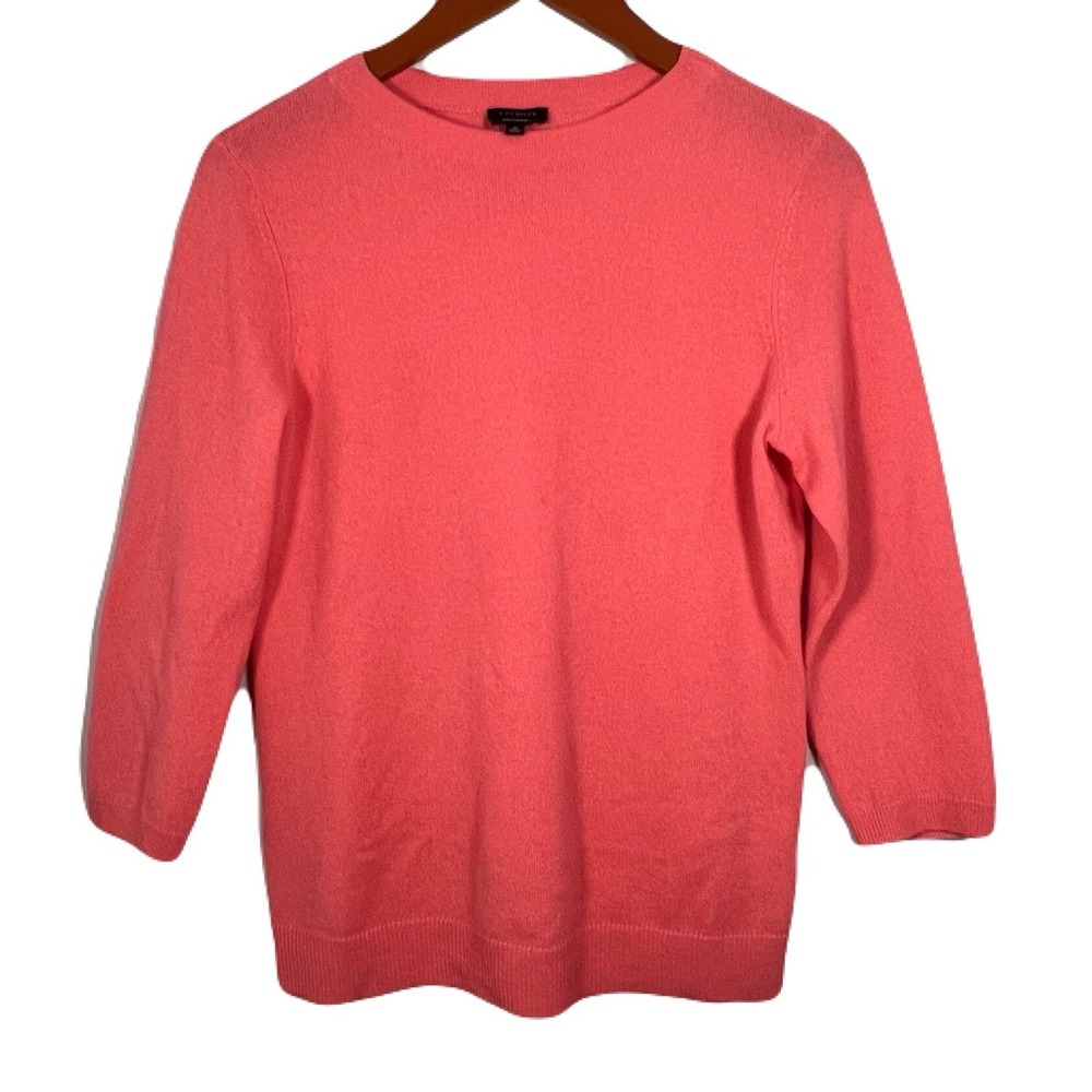 Talbots 100% Cashmere Sweater Womens Size Med Pink Quiet Luxury Soft Knit EUC